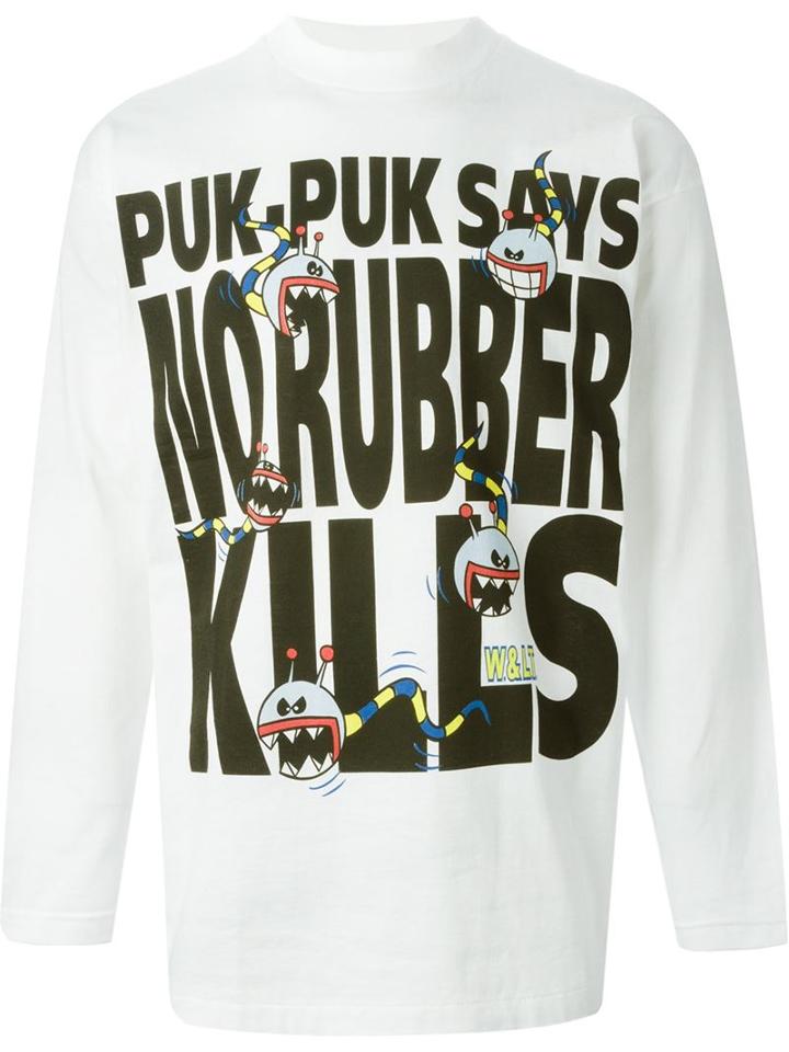 Walter Van Beirendonck Vintage 'no Rubber Kills' Sweater