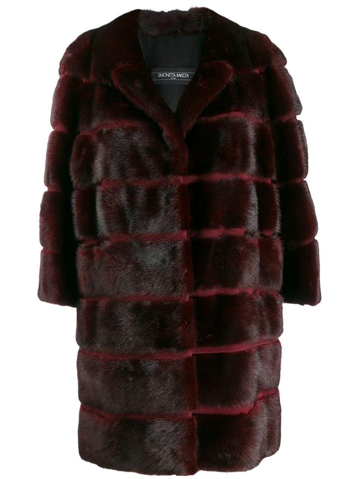 Simonetta Ravizza Textured Furry Coat