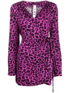Ultràchic Leopard Print Mini Dress - Pink