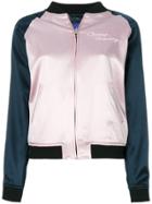 Opening Ceremony Embroidered Bomber Jacket - Pink & Purple