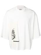 Rick Owens Drkshdw Patch Front T-shirt - White