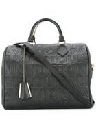 Louis Vuitton Vintage Speedy 2-way Logo Cube Handbag - Black