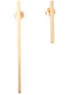 Bukkehave 18kt Gold Bar Earrings