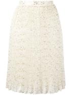 Carven Carin Skirt, Women's, Size: 38, Nude/neutrals, Polyester/polyamide/silk/viscose