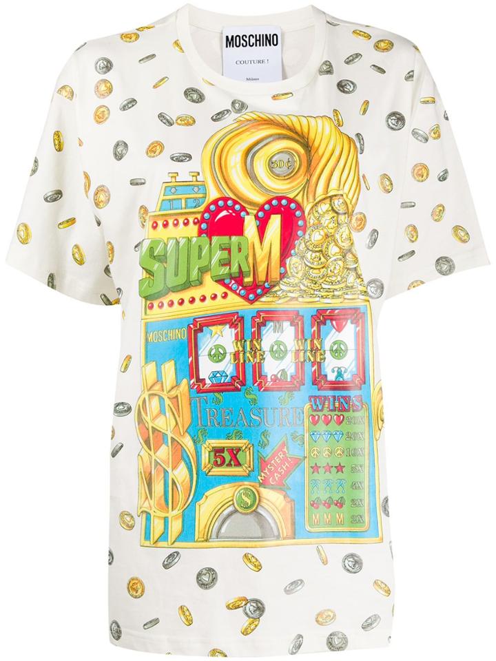 Moschino Arcade Money Print T-shirt - White