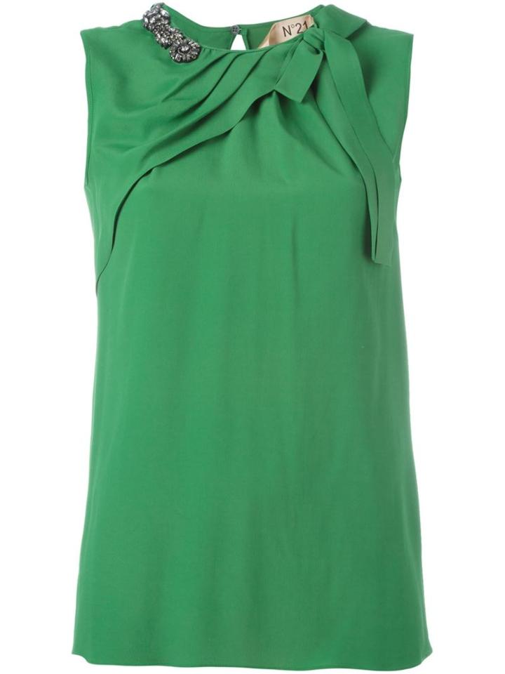 No21 Embellished Neck Top