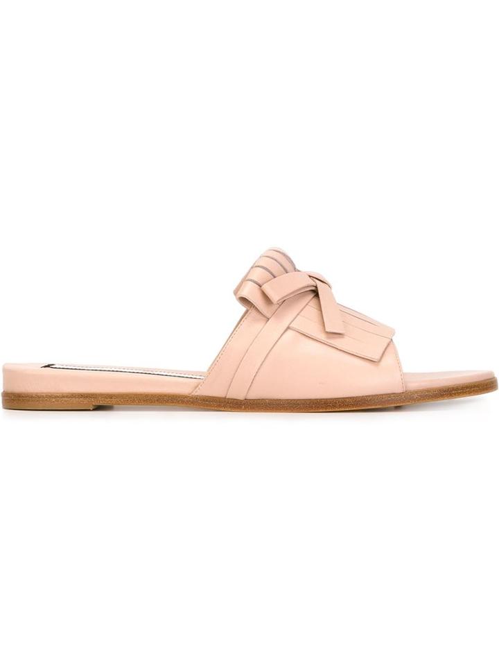 No21 Fringe Detail Flat Sandals