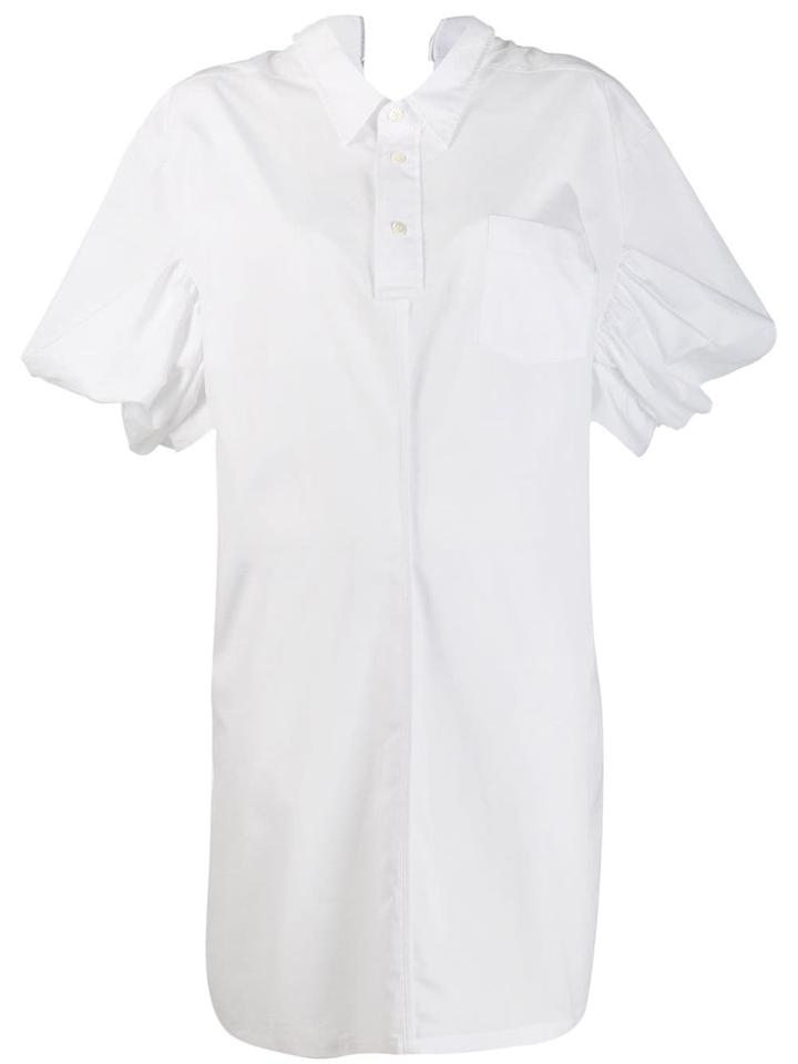 Junya Watanabe Structured Sleeve Shirt Dress - White