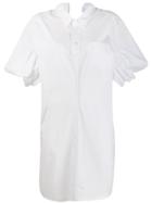 Junya Watanabe Structured Sleeve Shirt Dress - White