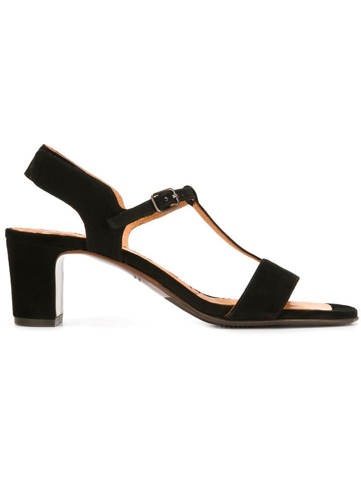 Chie Mihara Bruma Sandals, Women's, Size: 38, Black, Calf Suede/leather/rubber