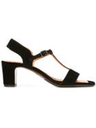 Chie Mihara Bruma Sandals, Women's, Size: 38, Black, Calf Suede/leather/rubber