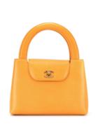 Chanel Pre-owned Mini Cc Turn-lock Tote - Orange