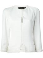 Jean Louis Scherrer Vintage Textured Jacket - White