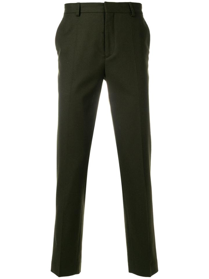 Harmony Paris Slim-fit Tailored Trousers - Green