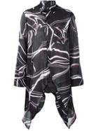 Y-3 Asymmetric Printed Shirt