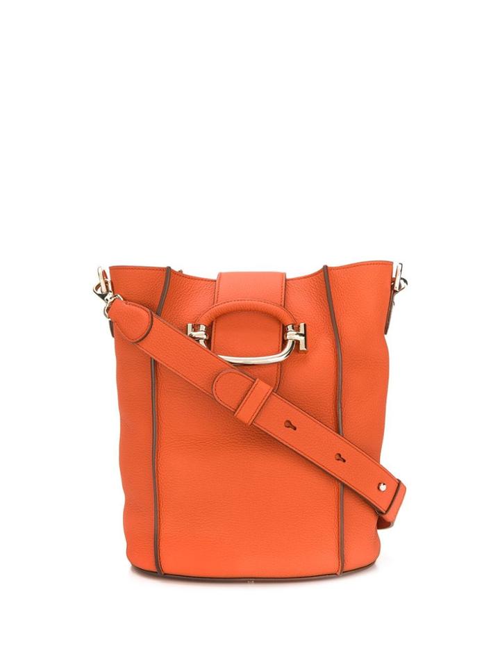 Tod's Logo Bucket Bag - Orange