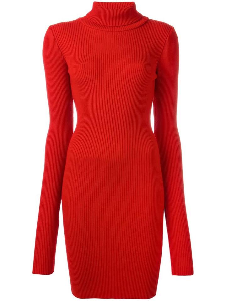 Jacquemus Knitted Dress, Women's, Size: 38, Red, Wool