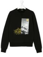 Dsquared2 Kids Teen Mountain Print Sweatshirt - Black