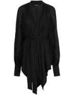 Ann Demeulemeester Wrap Front Cardigan - Black