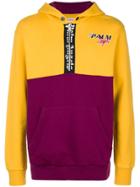 Palm Angels Half Zip Hoodie - Yellow & Orange