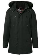 Moose Knuckles Fox Fur Hooded Coat - Black