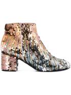 Pollini Sequins Embellished Ankle Length Boots - Unavailable