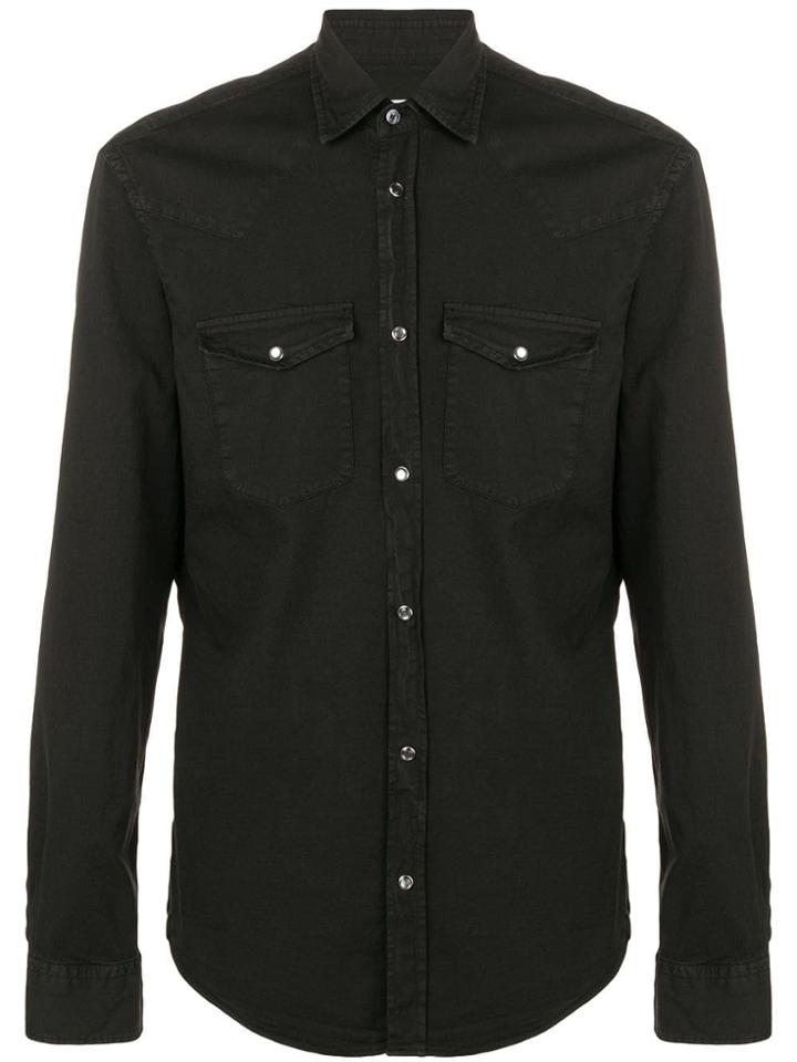 Dondup Chest Pocket Shirt - Black