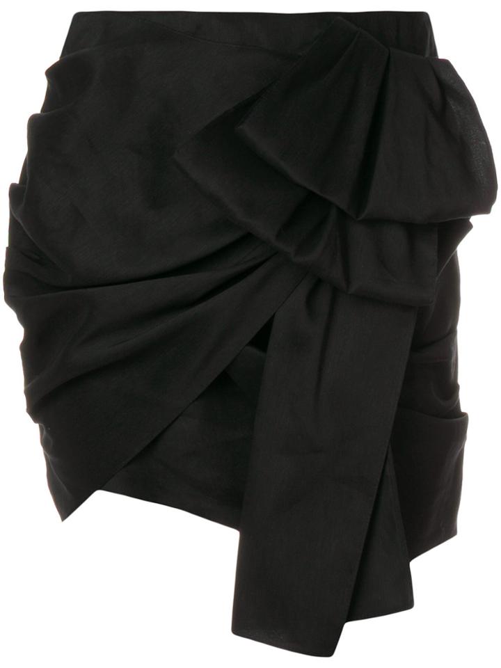 Magda Butrym Sofia Draped Skirt - Black