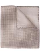 Brunello Cucinelli Stylised Print Pocket Square, Men's, Brown, Silk