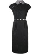 Olympia Le-tan Marnie Moiré Dress - Black