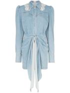 Magda Butrym Wicksville Denim Mini Dress - Blue