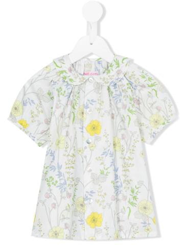 Amaia - Flowery Shirt - Kids - Cotton - 4 Yrs, White