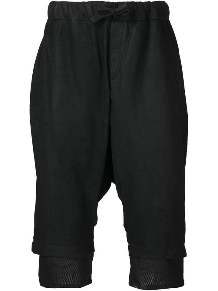 Isabel Benenato Cropped Trousers, Men's, Size: S, Black, Leather