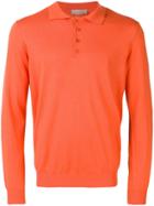 Laneus Long-sleeve Polo Shirt - Orange