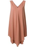 Fabiana Filippi Draped Sleeveless Mini Dress - Pink