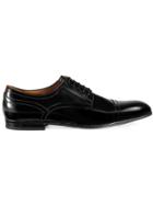 Gucci Leather Lace-up With Web - Black