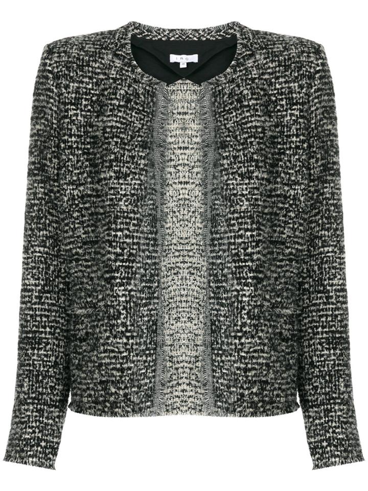 Iro Fitted Tweed Jacket - Black