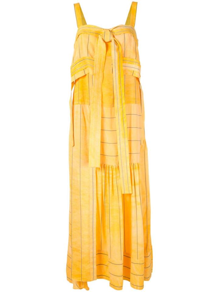 3.1 Phillip Lim Tie Front Paneled Dress - Yellow