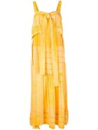 3.1 Phillip Lim Tie Front Paneled Dress - Yellow