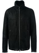 Drome Zipped Shearling Jacket - Black