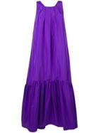 P.a.r.o.s.h. Long Flared Dress - Purple