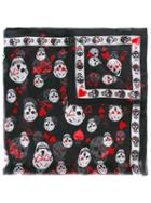 Alexander Mcqueen - Classic Skull Scarf - Women - Silk - One Size, Women's, Black, Silk