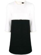 Paule Ka Colour Block Shift Dress - Black
