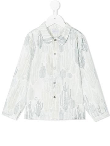 Violeta E Federico - Cactus Print Shirt - Kids - Cotton - 6 Yrs, Boy's, Nude/neutrals