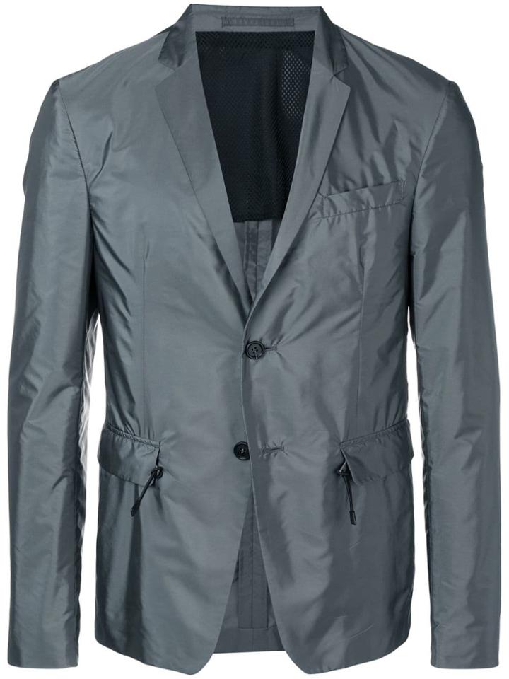 Prada Fitted Blazer Jacket - Green