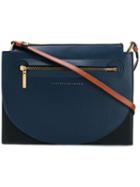 Victoria Beckham Front Zip Crossbody Bag, Women's, Black, Calf Leather/polyamide/polyurethane