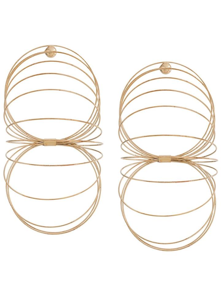 Y / Project Oversized Slinky Earrings - Metallic