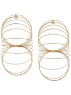 Y / Project Oversized Slinky Earrings - Metallic