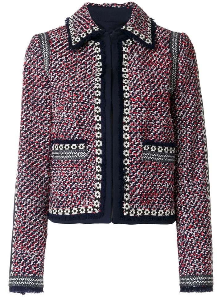 Tory Burch Collared Tweed Jacket - Multicolour