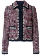 Tory Burch Collared Tweed Jacket - Multicolour